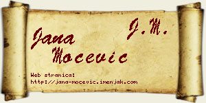 Jana Močević vizit kartica